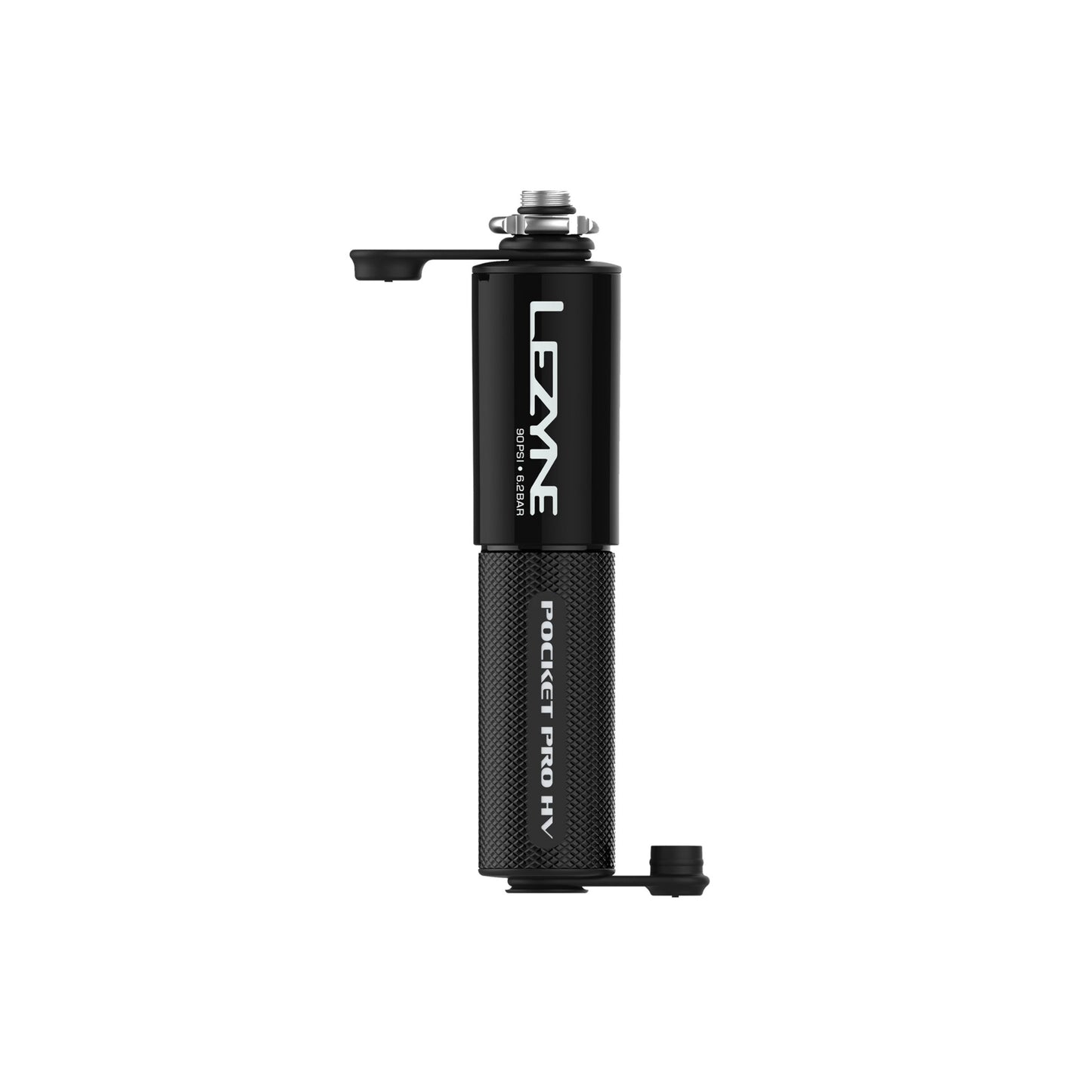 Lezyne handpump Pocket Drive Pro HV, svart pump med brett grepp och ventil