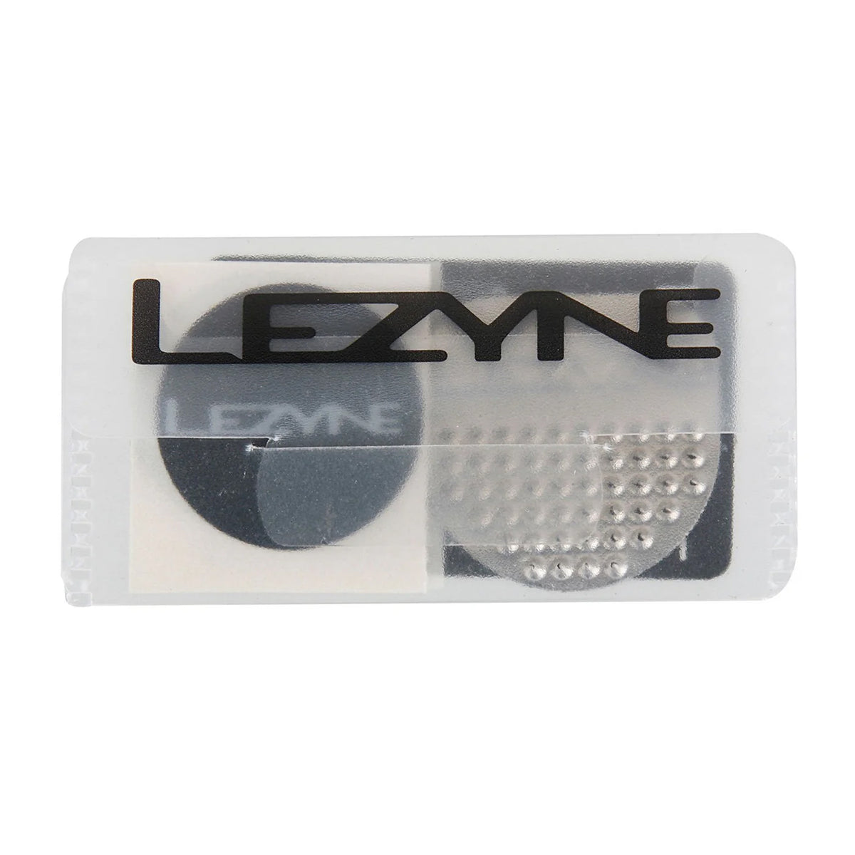 Lezyne-logotyp på transparent skydd/etikett