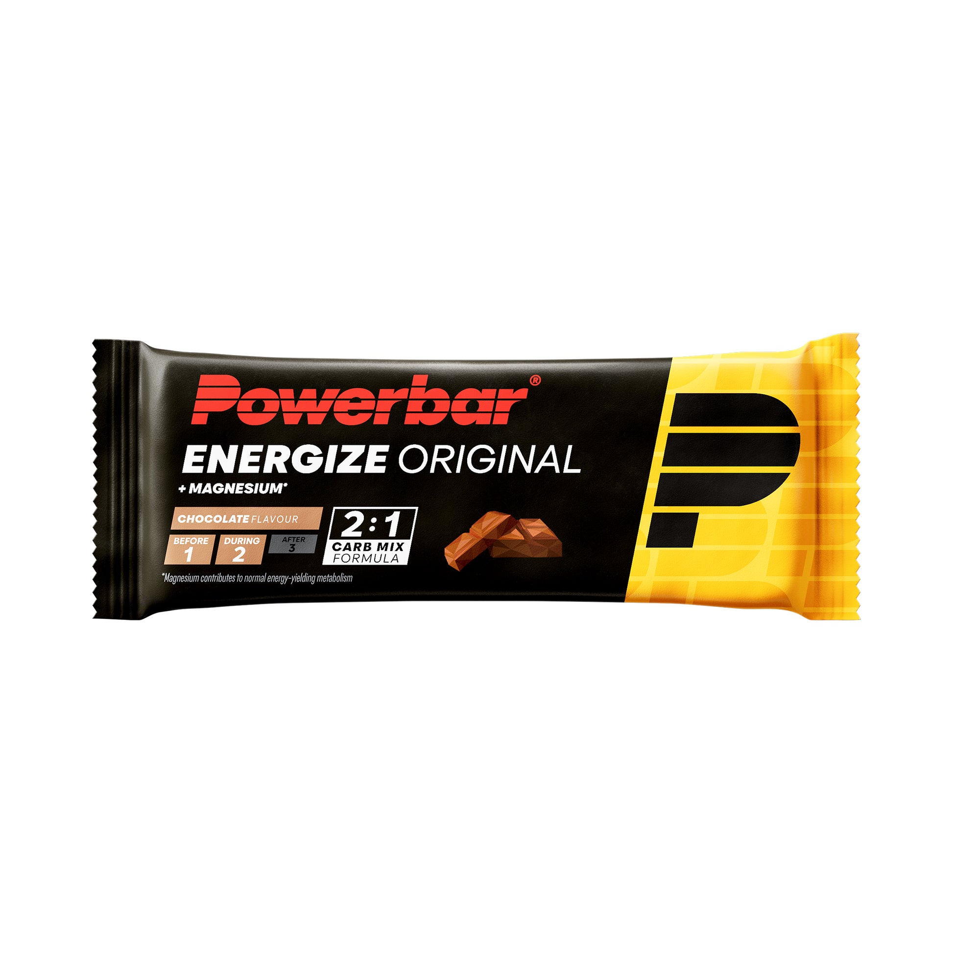 Powerbar Energize Original energibar i chokladförpackning, 2:1 carb mix