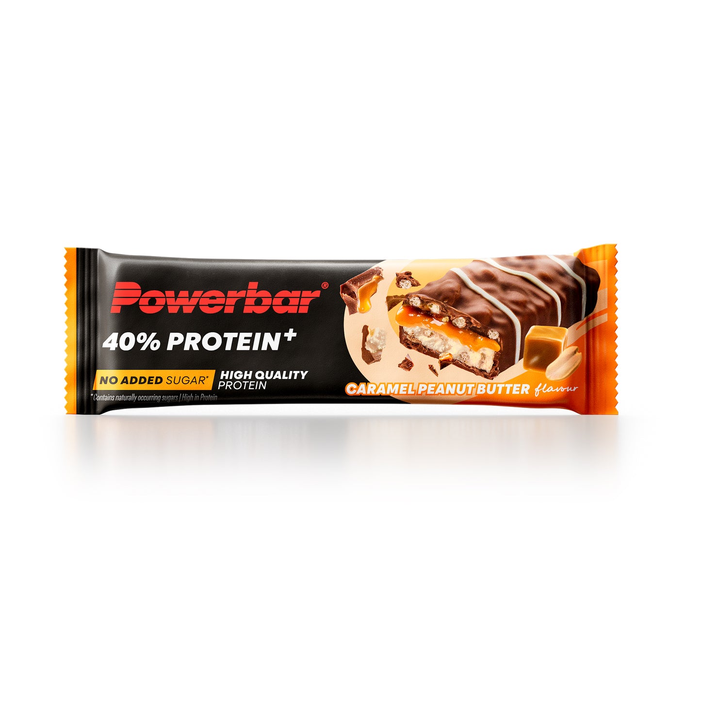 Powerbar proteinbar i omslag med karamell jordnötssmörsmak, 40% protein+