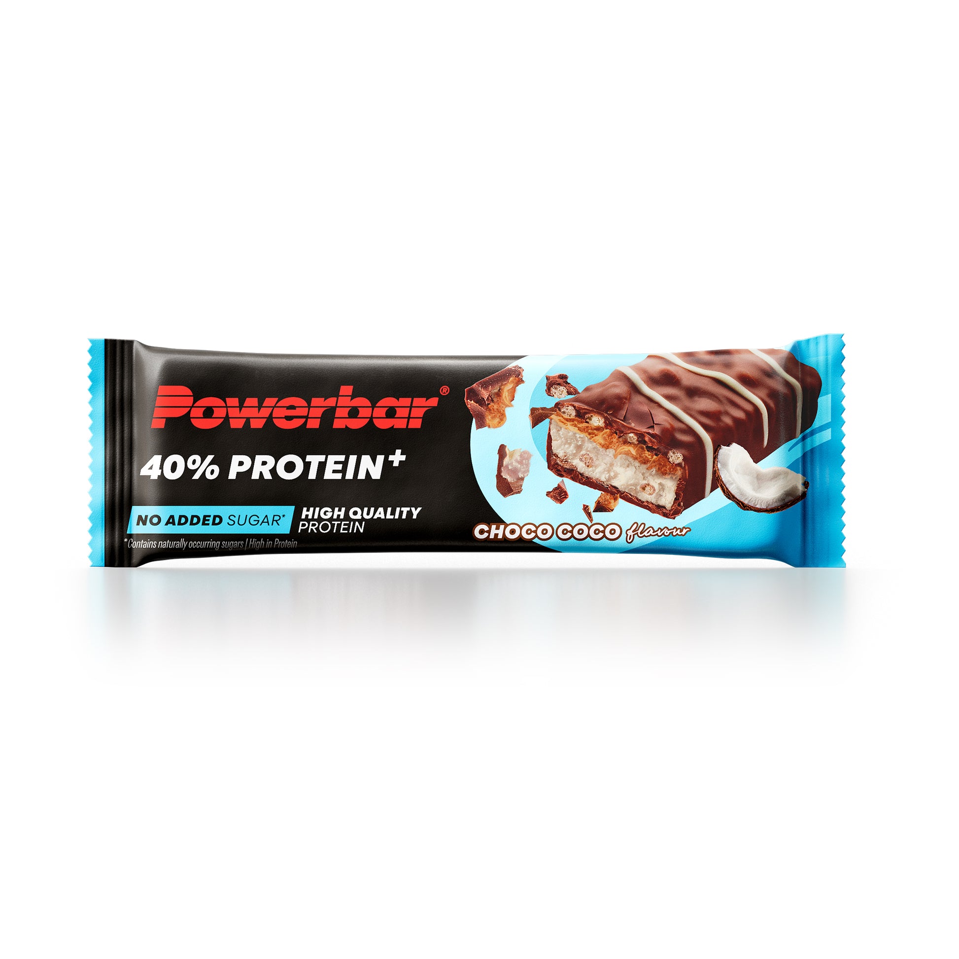 Powerbar 40% protein+ Choco Coco-proteinbar i omslag