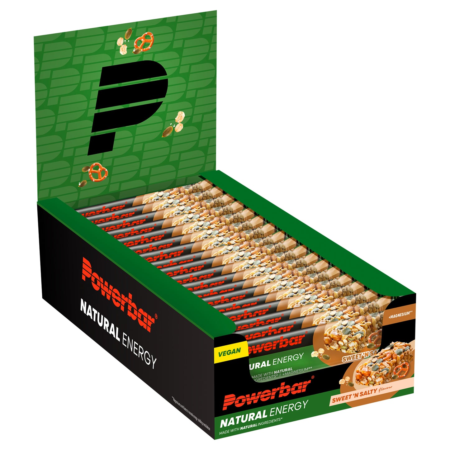 Powerbar energibar-låda med Sweet’n Salty-barer, vegan