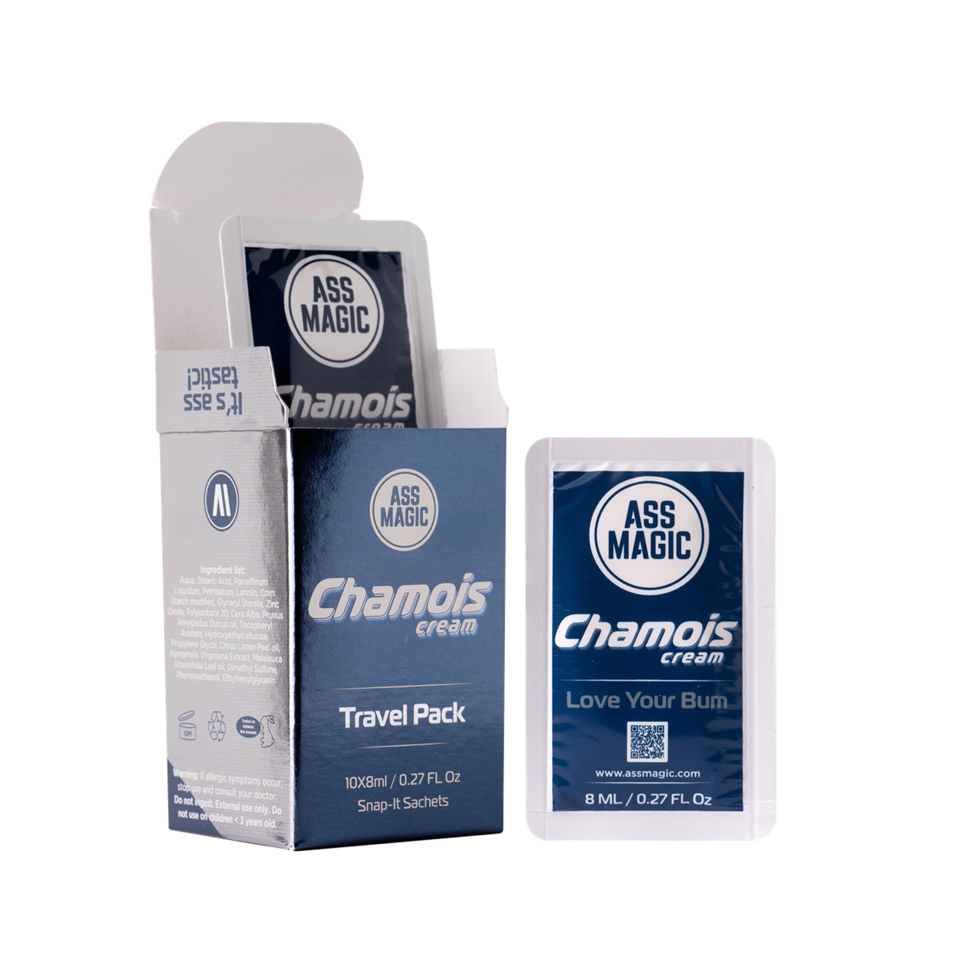 Reseförpackning med Ass Magic Chamois-kräm, 10 x 8 ml