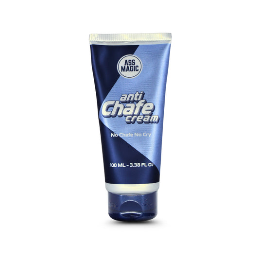 Ass Magic anti-chafe kräm 100 ml i blå tub med vit kork