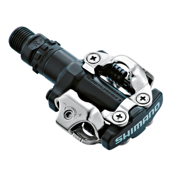 Shimano M520 SPD-pedaler svart/silver med SPD-fäste