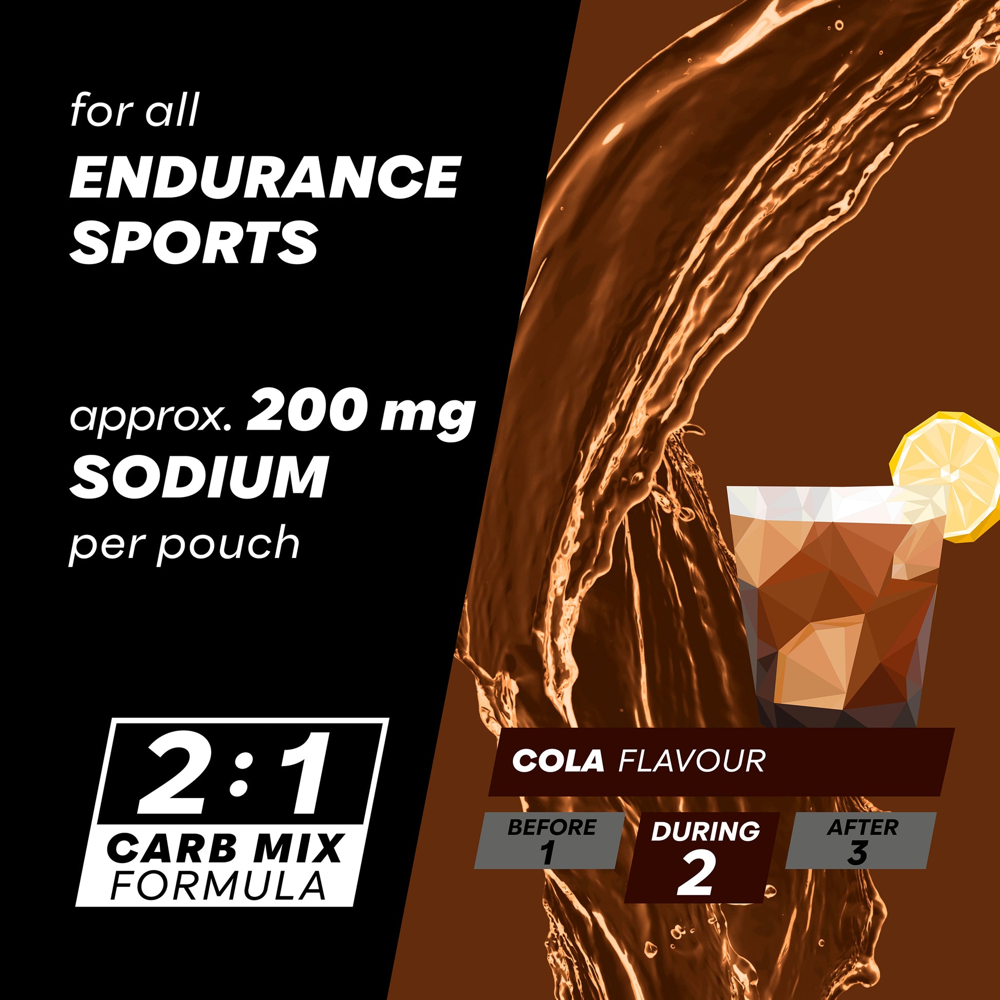 Powerbar PowerGel Hydro cola gelé, ca 200 mg natrium per påse