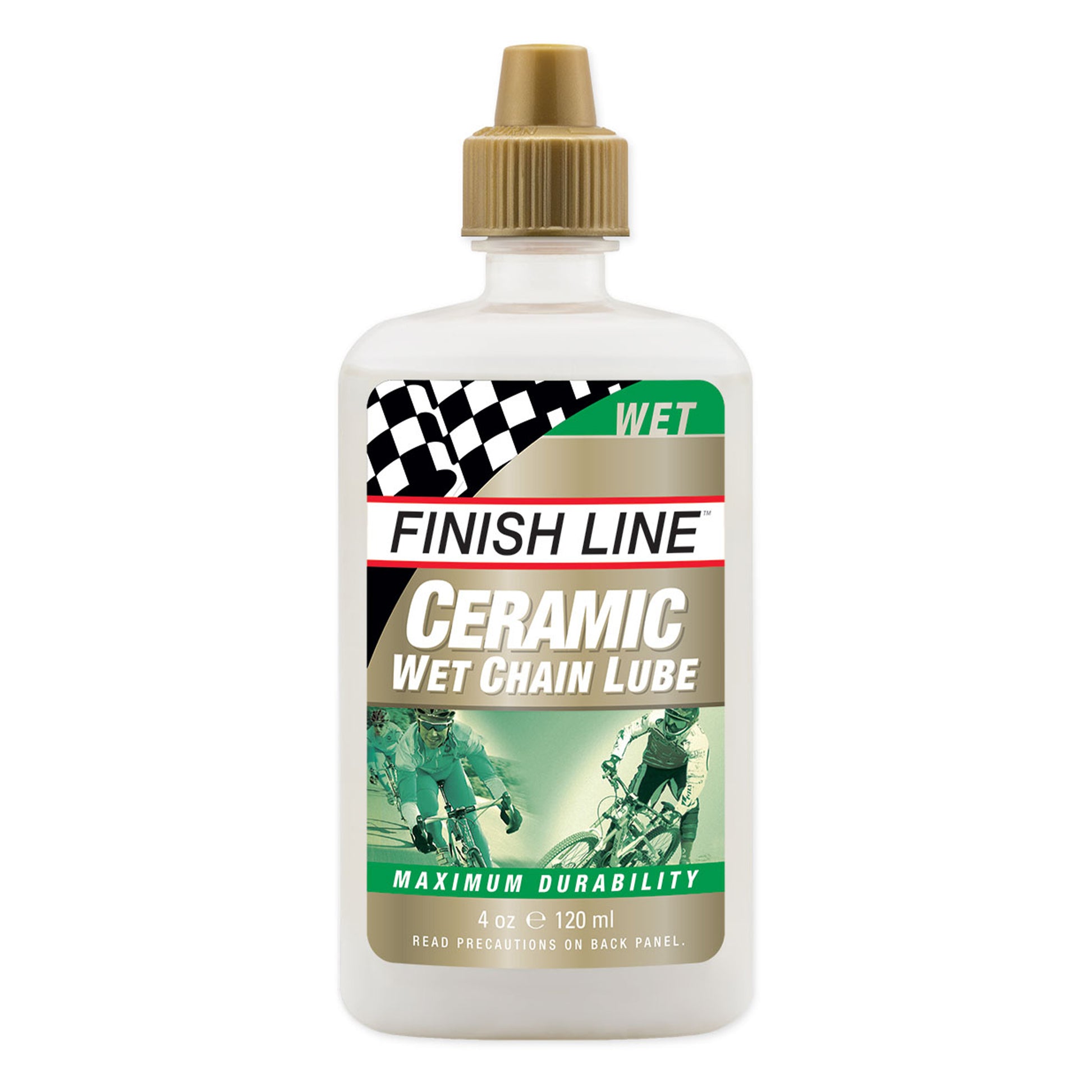 Finish Line keramisk våt kedjelube i flaska, 120 ml